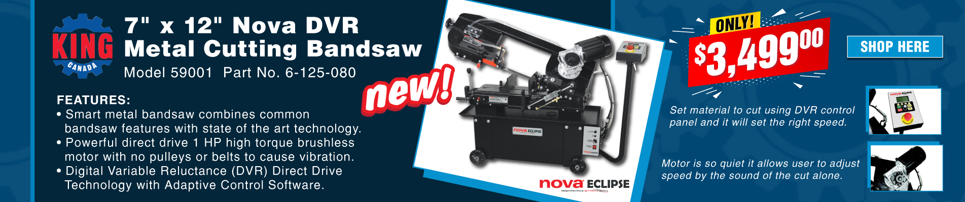 King Industrial Nova Bandsaws Are Here