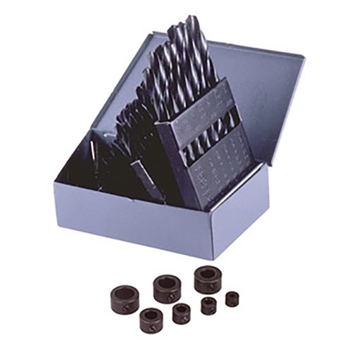 KBC 29PC JOBBER DRILL SET W/DRILL STOP