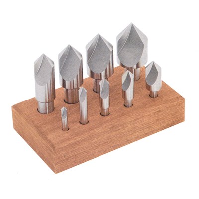 9PC 3/16-1 82D SINGLE/FL COUNTERSINK SET