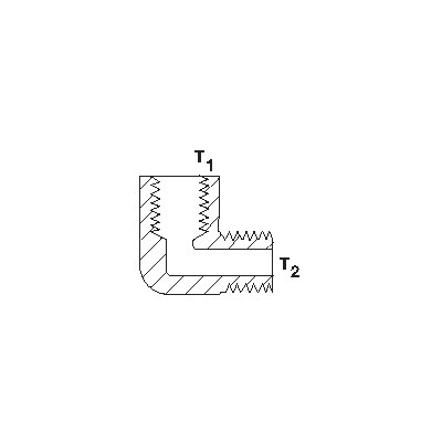 FE-1006 TRICO 90DEG ELBOW FITTING