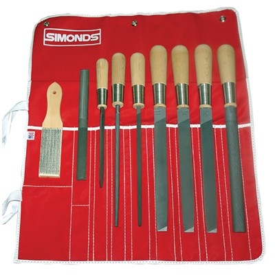 SIMONDS 10" 9PC GENERAL PURPOSE FILE SET