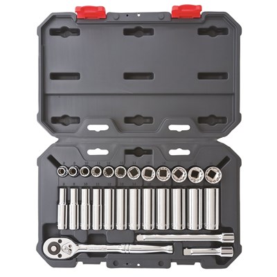 CRESCENT 27PC SOCKET WRENCH SET