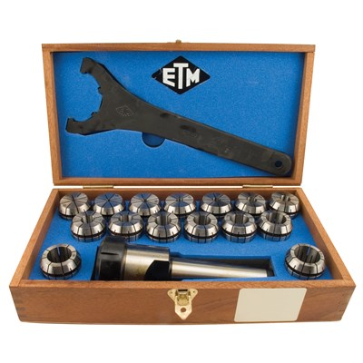 ER-40 1.1/4 ETM COLLET CHUCK SET 1/8-1