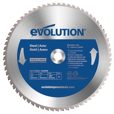 EVOLUTION 14" STEEL 66T SAW BLADE