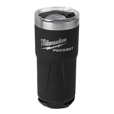 MILWAUKEE PACKOUT 20OZ BLACK TUMBLER