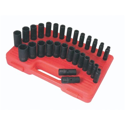 SUNEX 13PC 1/2DR IMP SAE STND SOCKET SET