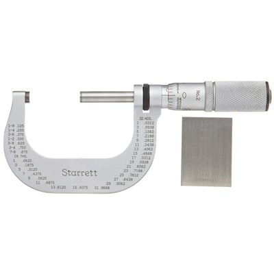 STARRETT T2XFL STARRETT 1-2IN.MICROMETER