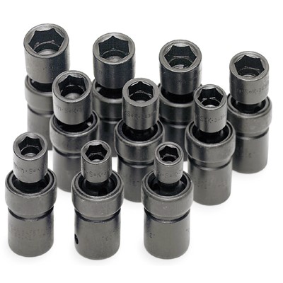 SK 10PC MTRC 1/2 SWIVL IMPACT SOCKET SET