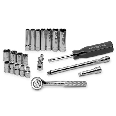 SK 21PC SAE 1/4 DRIVE SOCKET SET