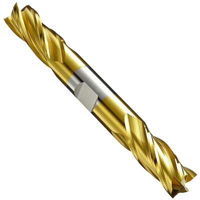 1/2X1/2 USA 4FL TIN CTD DOUBLE END MILL