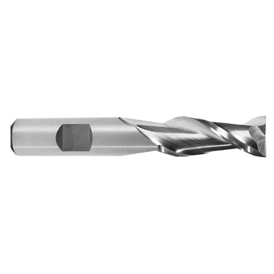 KBC 5/8X1/2 2FL ALUM SGL END MILL