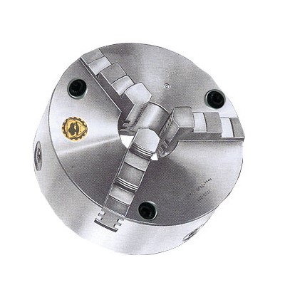 BISON 4IN. 3-JAW FRONT MOUNT LATHE CHUCK