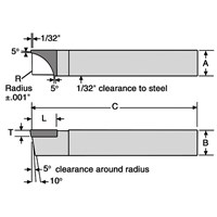 CONCAVE C6 1/2 RADIUS TOOLBIT