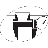 MTI 150MM DIAL CALIPER WITH CARBIDE JAWS