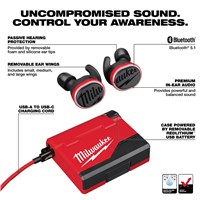 MILWAUKEE REDLITHIUM JOBSITE EARBUDS