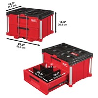 MILWAUKEE PACKOUT 2-DRAWER TOOL BOX