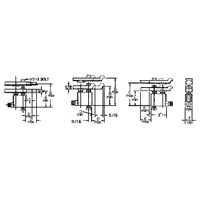 LOW OFFSET USA T-SLOT CLAMP