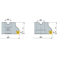 KORLOY 3IN 90DEG POS. INDEXABLE FACEMILL