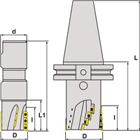 TMX 1.1/2X1.1/4 LONG INDEXABLE END MILL