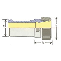 TECHNIKS ER25 1-1/4" SS CNC COLLET CHUCK